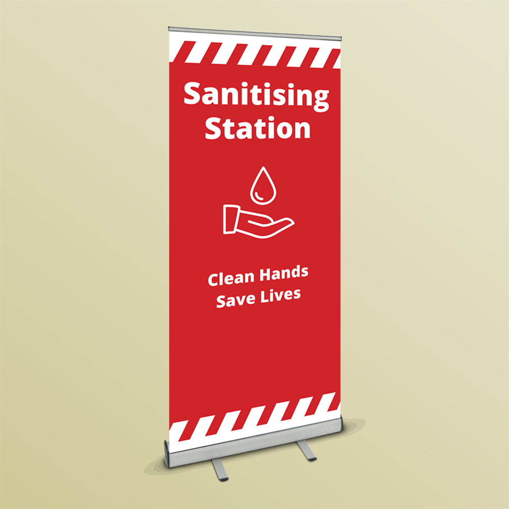 Picture of Roller Banner - Sanitising Station (Red)