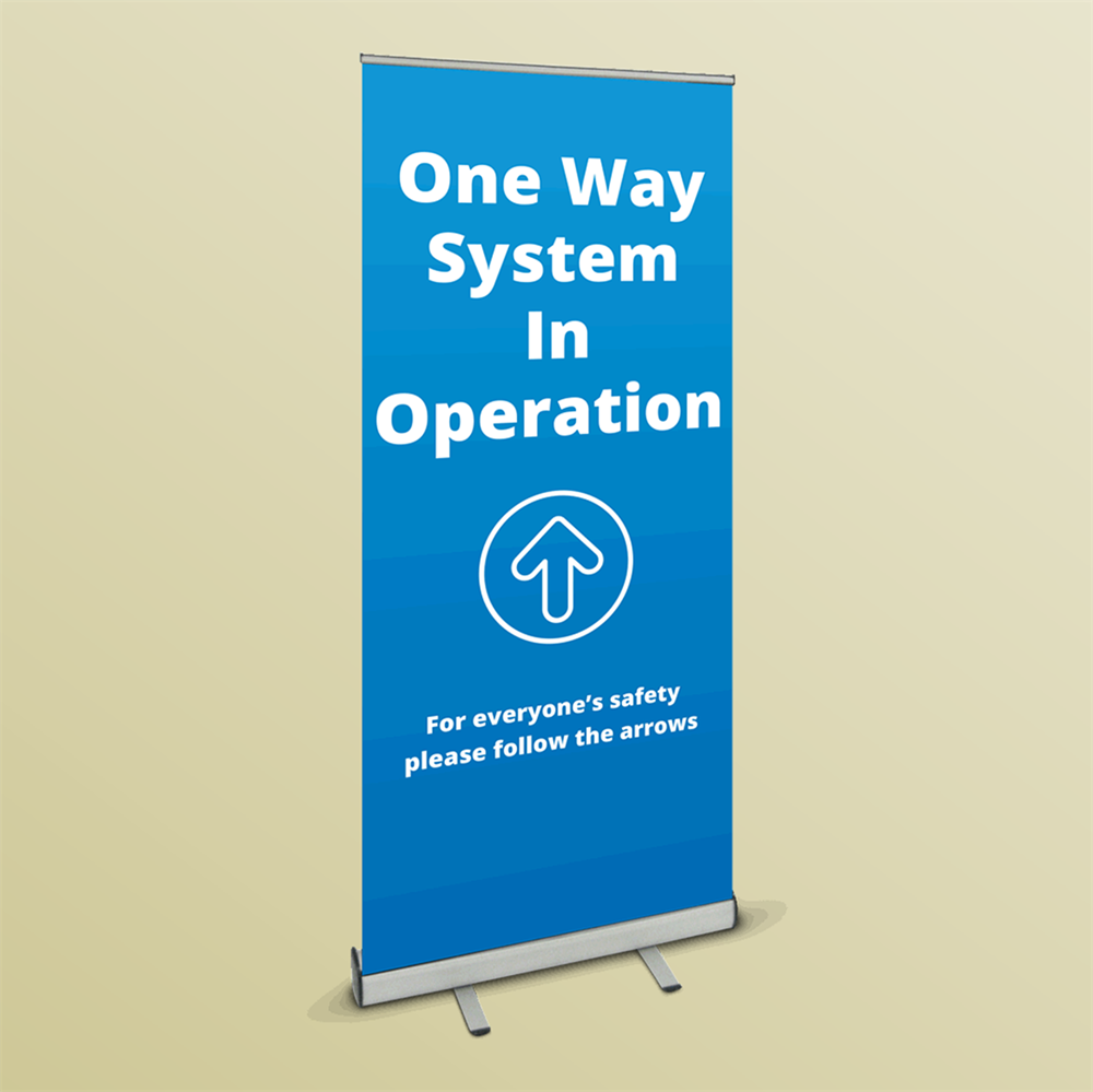 Picture of Roller Banner - One Way System (Blue)